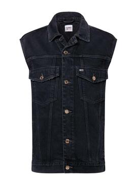 Gilet Tommy Jeans Denim Nero Per Donna