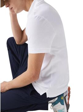 Polo Lacoste Basico White Men