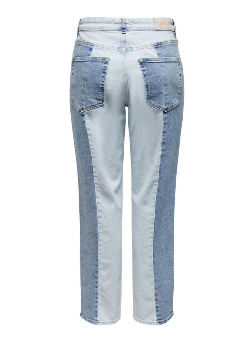 Jeans Only Megan Patchwork Blu Donna