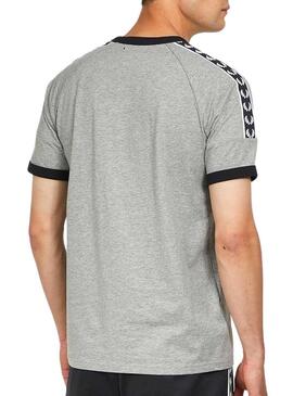 T-Shirt Fred Perry Taped Ringer Grigio Uomo