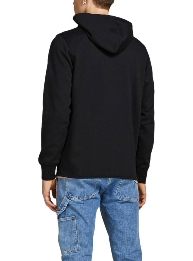 Felpa Jack & Jones Cerniera Nero Uomo