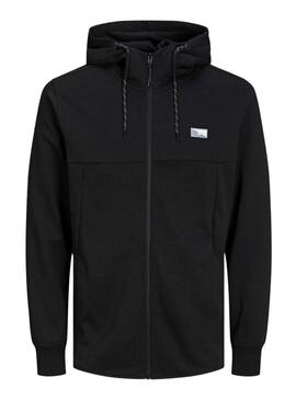 Felpa Jack & Jones Cerniera Nero Uomo