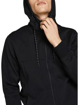 Felpa Jack & Jones Cerniera Nero Uomo