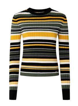 Pullover Pepe Jeans Billa Strisce Multicolor Donna