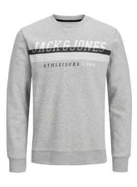 Felpa Jack & Jones Iron Grigio per Uomo