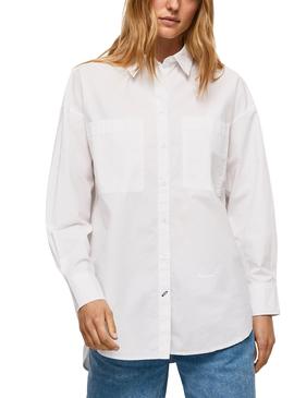 Camicia Pepe Jeans Natalia Bianco per Donna