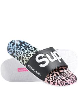 Flip Flops Superdry All Over Print Neros per Donna