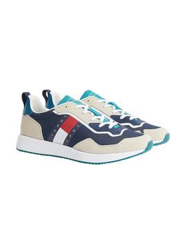 Sneaker Tommy Jeans Retro Blu Navy per Uomo