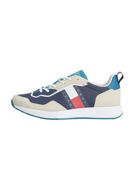 Sneaker Tommy Jeans Retro Blu Navy per Uomo