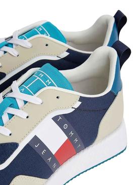 Sneaker Tommy Jeans Retro Blu Navy per Uomo