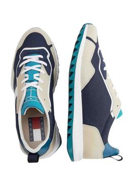 Sneaker Tommy Jeans Retro Blu Navy per Uomo