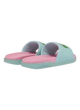 Flip Flops Lacoste Dualiste Turchese e Rosa Donna