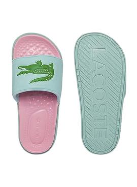 Flip Flops Lacoste Dualiste Turchese e Rosa Donna