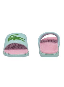 Flip Flops Lacoste Dualiste Turchese e Rosa Donna