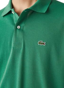 Polo Lacoste Basic Verde per Uomo