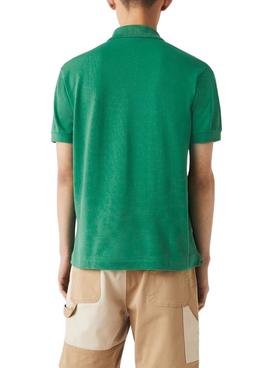 Polo Lacoste Basic Verde per Uomo