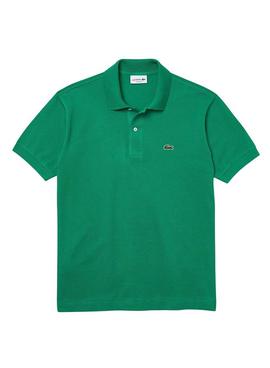 Polo Lacoste Basic Verde per Uomo