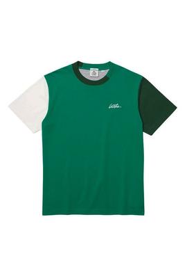 T-Shirt Lacoste Live Colore Block Verde