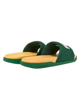 Flip Flops Lacoste Dualiste Verde e Giallo Uomo