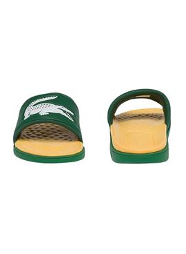 Flip Flops Lacoste Dualiste Verde e Giallo Uomo