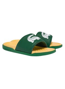 Flip Flops Lacoste Dualiste Verde e Giallo Uomo