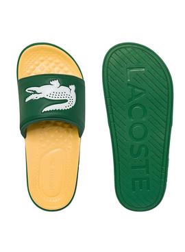 Flip Flops Lacoste Dualiste Verde e Giallo Uomo