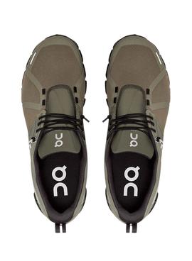 Sneaker On Running Cloud 5 Waterproof Verde