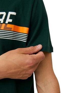 T-Shirt Jack & Jones Iron Verde per Uomo