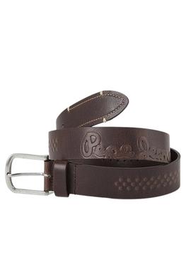 Cintura Pepe Jeans George marrone per Uomo