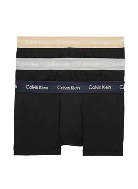 Pack Mutande Calvin Klein Bozza Bassa Neros