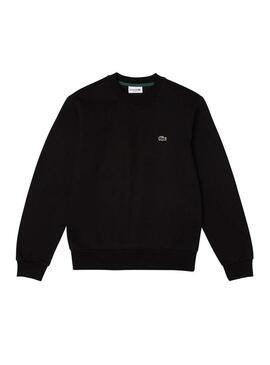 Felpa Lacoste Basic Nero per Uomo