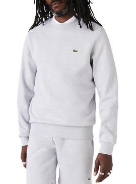 Felpa Lacoste Basic Grigio per Uomo