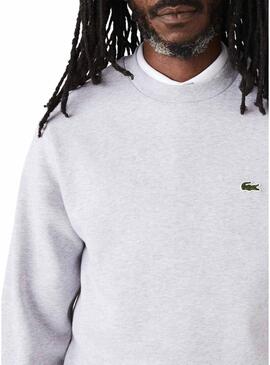 Felpa Lacoste Basic Grigio per Uomo