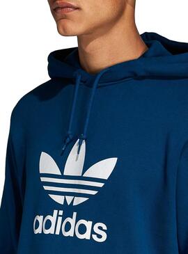 Felpe Adidas Trefoil Hoodie Blue Leyend Man