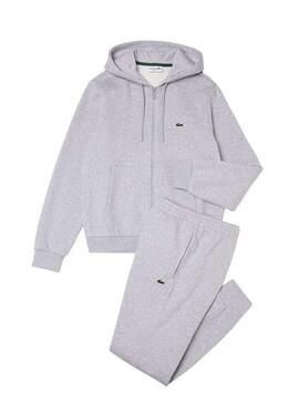 Tuta Sportiva Lacoste Hooded Grigio per Uomo