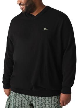 Pullover Lacoste Basic Nero per Uomo