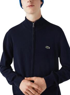 Giacca Lacoste Dolcevita Blu Navy per Uomo