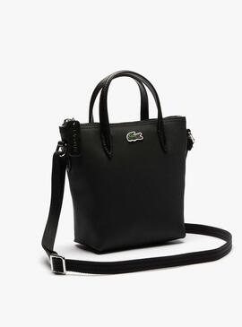 Borsa Lacoste Petit Pique Nero per Donna