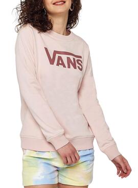 Felpa Vans Classic Crew Grigio per Donna