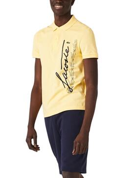 Polo Lacoste Regular Fit Giallo per Uomo