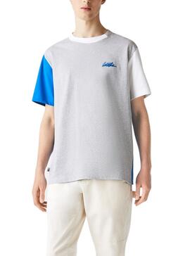 T-Shirt Lacoste Live Grigio per Uomo