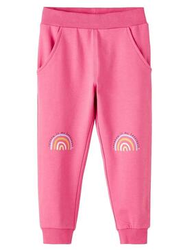 Pantaloni Name It Larainbow Rosa per Bambina