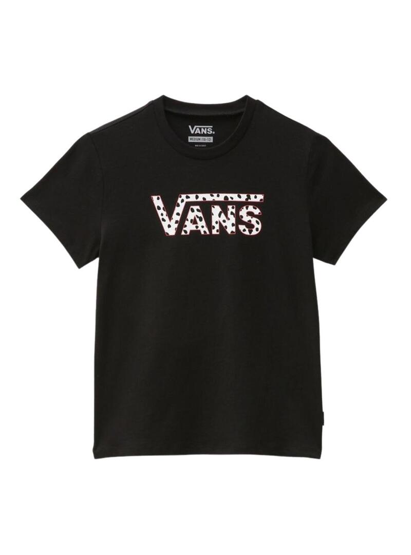T-Shirt Vans Dalmation Nero per Bambina y Bambino