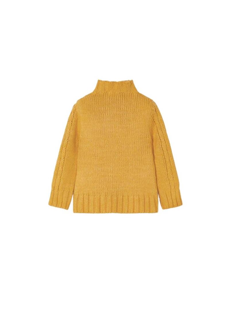 Pullover Mayoral Trecciato Giallo per Bambina