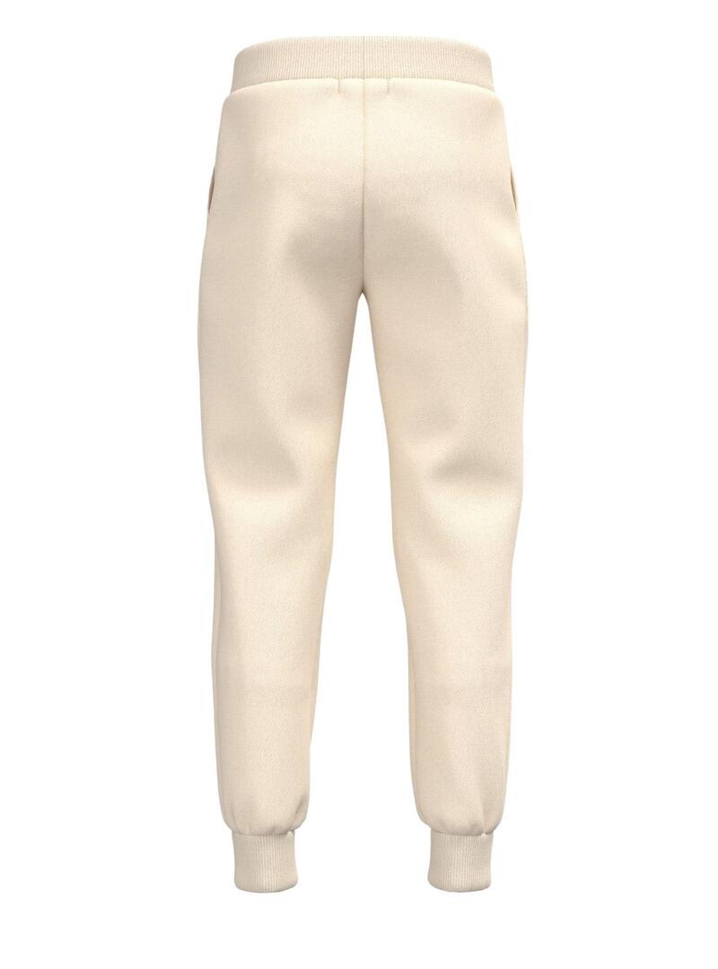 Pantaloni Name It Lena Tuta sportiva Beige per Bambina