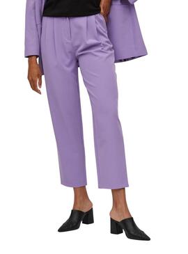 Pantaloni Vila Ashara Pinza Lila per Donna