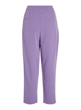 Pantaloni Vila Ashara Pinza Lila per Donna