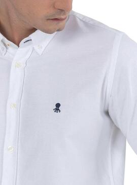 Camicia El Pulpo Oxford Bianco per Uomo