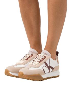 Sneakers Calvin Klein New Retro Run Beige