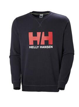 Felpe Helly Hansen Logo Crew Blu Navy